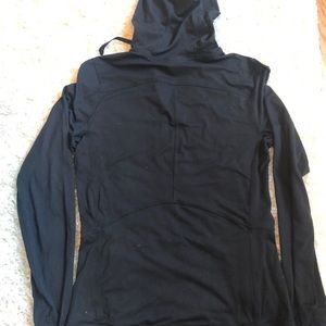 North Face Women’s Nylon Hoodie Black Sz Small